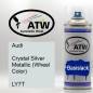 Preview: Audi, Crystal Silver Metallic (Wheel Color), LY7T: 400ml Sprühdose, von ATW Autoteile West.